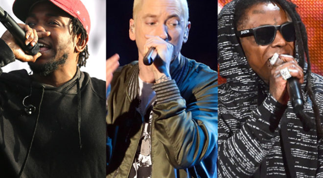 Kendrick Lamar, Eminem, Dr. Dre.